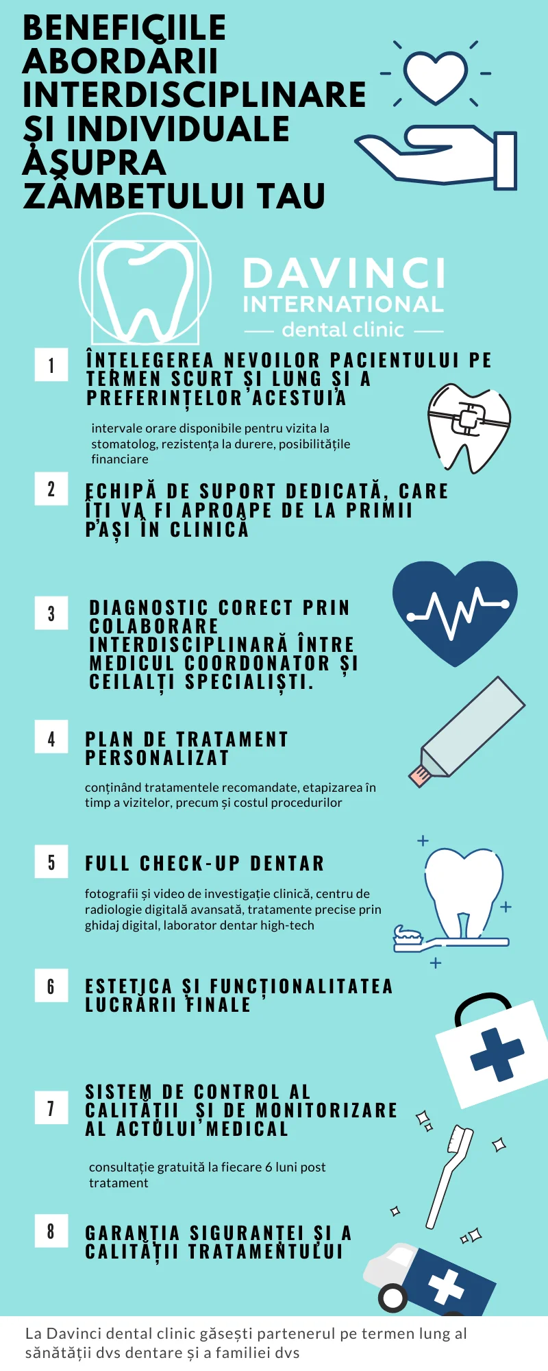 Beneficiile abordarii interdisciplinare DAVINCI dental clinic